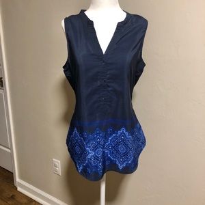 Old Navy Button Down Casual Summer Shirt - Blue